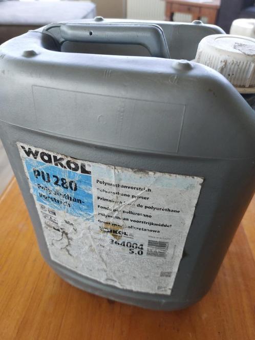 Wakol PU 280 voorstrijkmiddel, Doe-het-zelf en Verbouw, Verf, Beits en Lak, Zo goed als nieuw, 5 tot 10 liter, Blauw, Ophalen of Verzenden