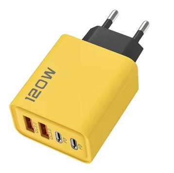  Supersnelle 120W Oplader, 4-poorts (2x USB-C + 2x USB-A) beschikbaar voor biedingen