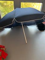 Donkerblauwe Strandparasol - Gratis!, Tuin en Terras, Ophalen, Gebruikt, 1 tot 2 meter, Strandparasol