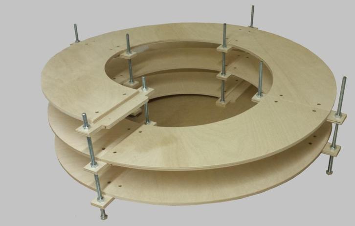 Helix N 2-sporen 1-8 ringen hoog CNC gefreesd spoor R3-R4, Hobby en Vrije tijd, Modeltreinen | N-Spoor, Nieuw, Overige typen, Gelijkstroom