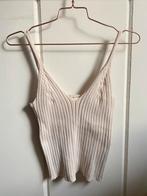 H&M topje creme, Ophalen of Verzenden, Zo goed als nieuw, Beige, Zonder mouw