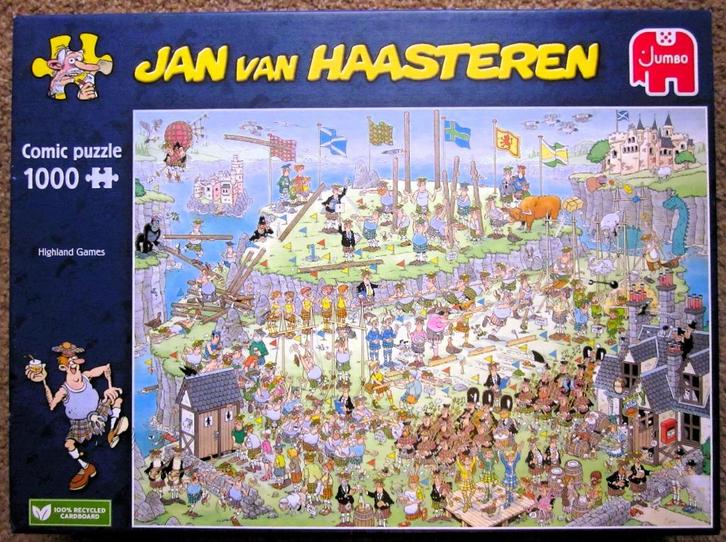 Jan van Haasteren puzzel (nr. 20069): Highland Games, Hobby en Vrije tijd, Denksport en Puzzels, Zo goed als nieuw, Legpuzzel