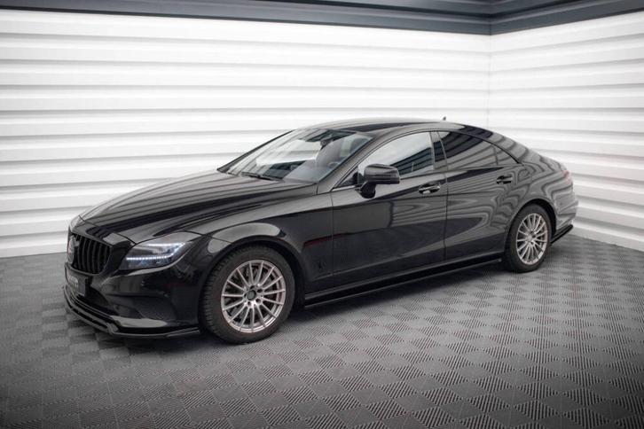 Voorlip sideskirts diffuser - Mercedes CLS C218 14-18, Auto diversen, Tuning en Styling, Ophalen of Verzenden