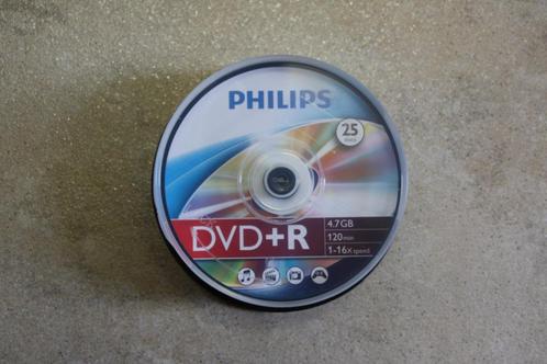 Philips DVD+R - 4,7GB- Speed 16x. 26 stuks op Spindel. Nieuw, Computers en Software, Beschrijfbare discs, Nieuw, Dvd, Op spindel