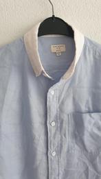 Club Monaco Linnen Overhemd Blauw Maat M, Blauw, Zo goed als nieuw, Club Monaco, Halswijdte 39/40 (M)