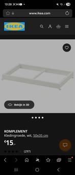 Ikea pax komplement kledingroede, Huis en Inrichting, Kasten | Kledingkasten, Ophalen, 50 tot 100 cm, Zo goed als nieuw, Minder dan 100 cm