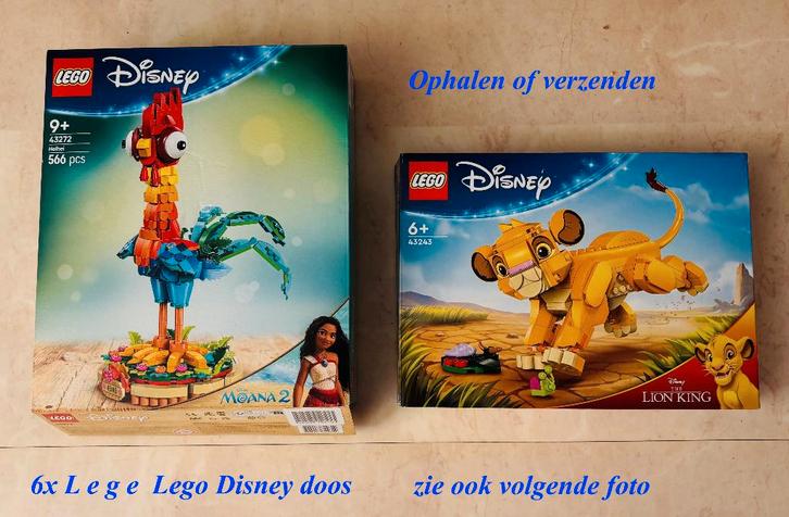 LEGO DISNEY 6x LEGE doos € 2 p/s of € 10 in 1 koop, Kinderen en Baby's, Speelgoed | Duplo en Lego, Gebruikt, Lego, Ophalen