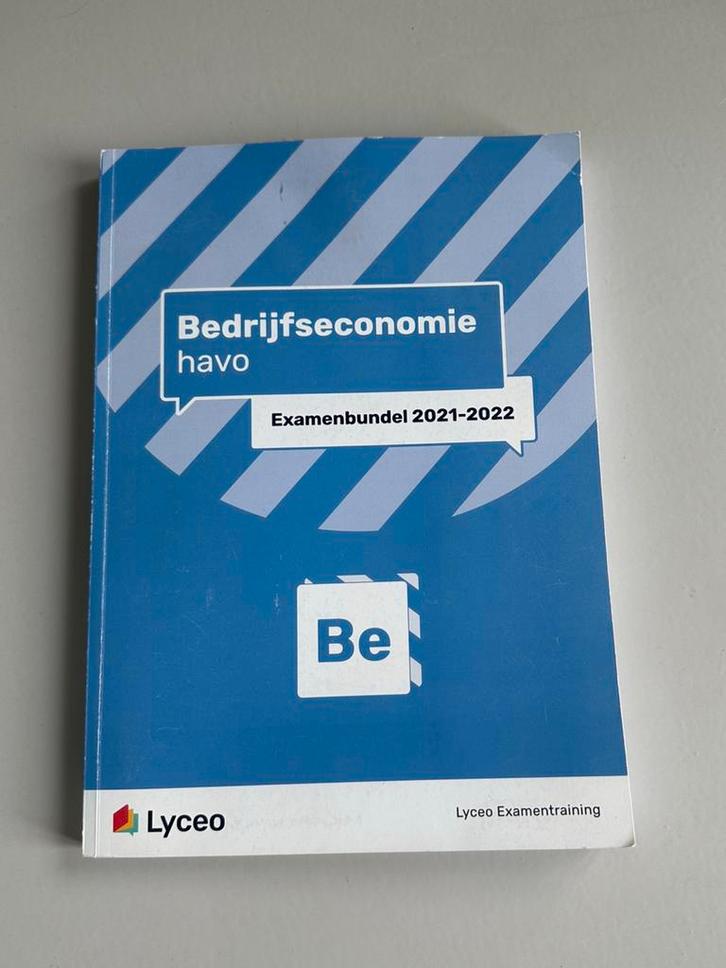 Lyceo examenbundel bedrijfseconomie havo 21/22, Boeken, Schoolboeken, Zo goed als nieuw, Bedrijfseconomie of M&O, HAVO, Ophalen of Verzenden