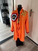 Nieuwe oranje Hollandse Carnavalsjas iets getailleerd mt xl, Carnaval, Maat 46/48 (XL) of groter, Nieuw, Ophalen of Verzenden