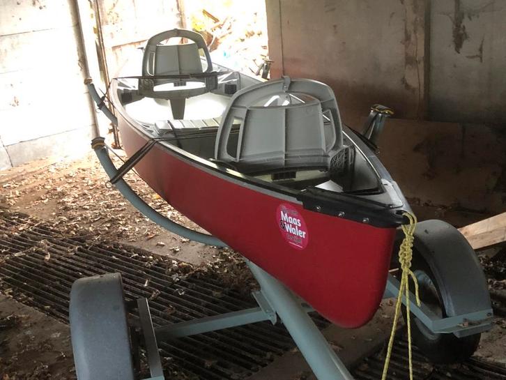 Pelican 14.6 dlx Explorer Kayak met Trailer Ruilen, Watersport en Boten, Overige Watersport en Boten, Zo goed als nieuw, Ophalen of Verzenden