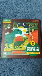 Magnetische dino puzzels, vanaf 4 jaar, 20 stukjes, Puzzel en Educatief, 1 speler, Ophalen of Verzenden, Zo goed als nieuw