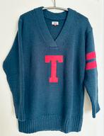 Tommy Jeans Trui Donkerblauw V-hals S - Oversized, Zo goed als nieuw, Maat 36 (S), Tommy Jeans, Verzenden