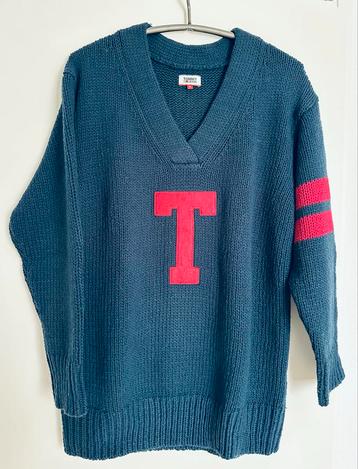 Tommy Jeans Trui Donkerblauw V-hals S - Oversized beschikbaar voor biedingen