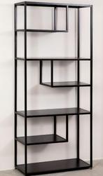 Zwart stalen boekenkast, Ophalen, Gebruikt, 100 tot 150 cm, 200 cm of meer