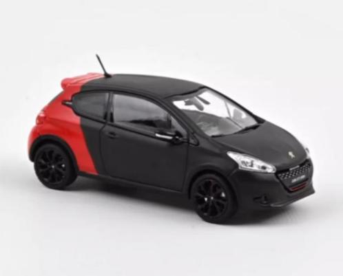 Peugeot 208 GTi 30TH '14 Zwart / rood 1:43 NOREV ref: 472821, Hobby en Vrije tijd, Modelauto's | 1:43, Nieuw, Auto, Norev, Verzenden