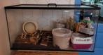 Hamster/knaagdieren terrarium B90xD45xH46,5, Dieren en Toebehoren, Kooi, Gebruikt, Hamster, 75 tot 110 cm