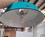 Turquoise Vintage Hanglamp, Huis en Inrichting, Gebruikt, 50 tot 75 cm, Ophalen of Verzenden, Metaal