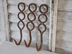Partij oude Franse vleeshaken brocante, Antiek en Kunst, Curiosa en Brocante, Ophalen of Verzenden