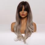 Blonde Bruine Ombre Lange Pruik Met Grote Slag Haar Vrouwen, Verzenden, Nieuw, Pruik of Haarverlenging