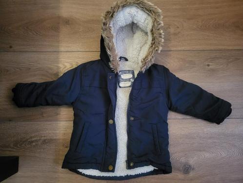 Blauwe Winterjas maat 80, Kinderen en Baby's, Babykleding | Maat 80, Gebruikt, Jongetje, Jasje, Ophalen of Verzenden