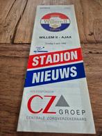 WILLEM II  - AJAX, Verzamelen, Sportartikelen en Voetbal, Ophalen of Verzenden, Ajax