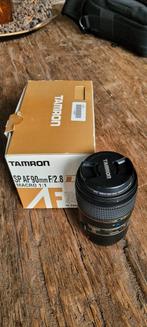 Tamron SP AF 90mm F/2.8 Di MACRO 1:1 Canon, Ophalen of Verzenden, Zo goed als nieuw, Macrolens