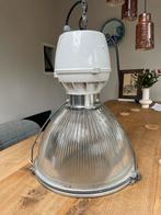 Holophane No. 7 Europrism industriële hanglampen, Huis en Inrichting, Lampen | Hanglampen, Verzenden, Zo goed als nieuw, Glas
