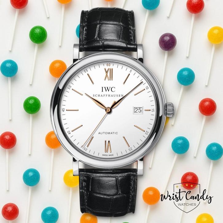 IWC Portofino Automatic • fullset 2018 • topstaat, Sieraden, Tassen en Uiterlijk, Horloges | Heren, Gebruikt, Overige merken, Zilver