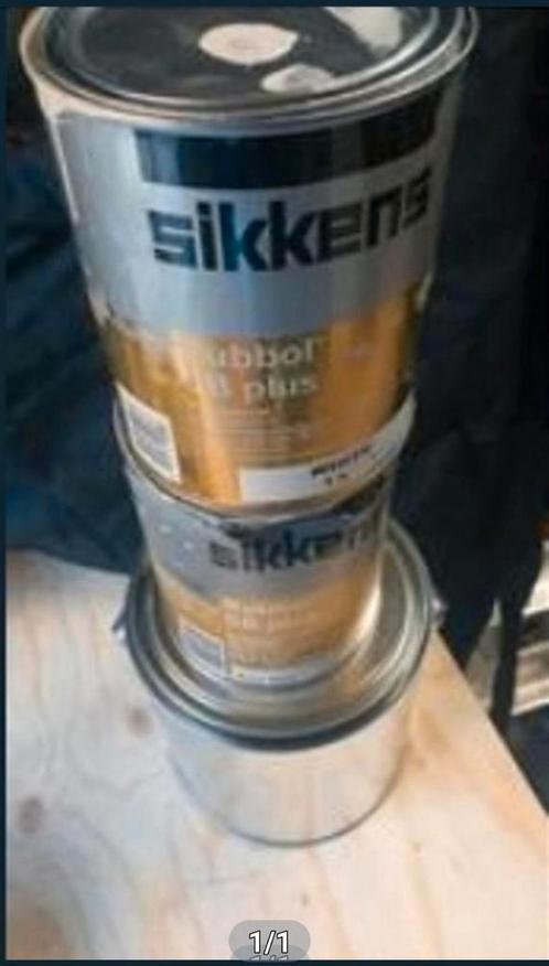 Sikkens SB wit, Doe-het-zelf en Verbouw, Verf, Beits en Lak, Zo goed als nieuw, Verf, Minder dan 5 liter, Wit, Ophalen of Verzenden