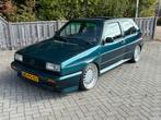 Volkswagen Golf 1.8 Rallye G60 U9 1990 Groen, Zeer netjes!, Auto's, Zwart, 4 cilinders, 160 pk, Leder en Stof