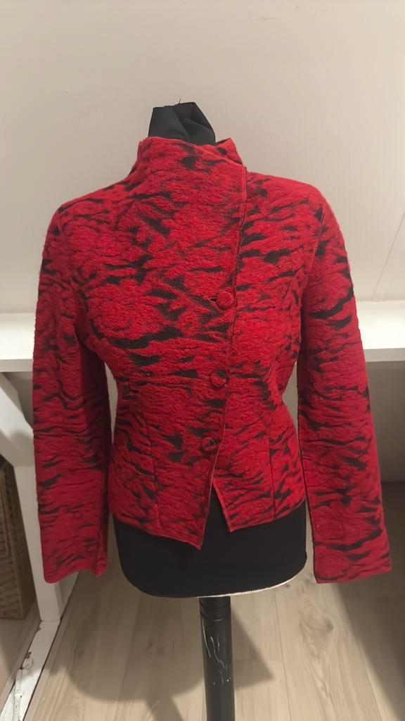 MOQ prachtige vest blazer wol 40, Kleding | Dames, Jasjes, Kostuums en Pakken, Zo goed als nieuw, Maat 38/40 (M), Zwart, Ophalen of Verzenden
