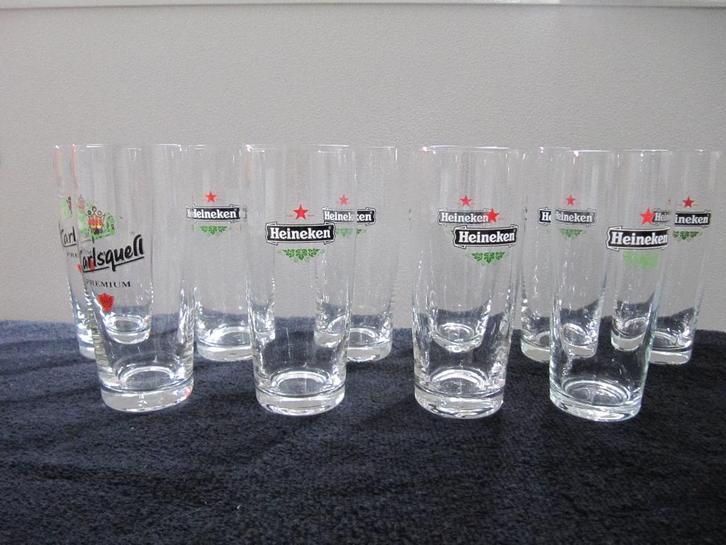 14 Bierglazen o.a.Heineken, Verzamelen, Biermerken, Zo goed als nieuw, Glas of Glazen, Heineken, Ophalen