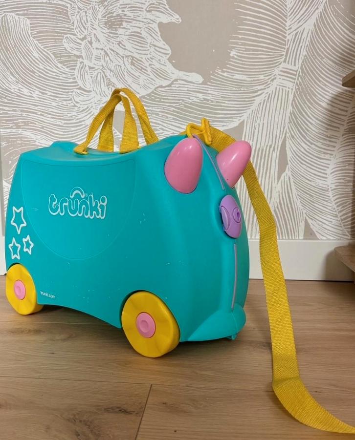 Trunki Reiskoffer Eenhoorn, Sieraden, Tassen en Uiterlijk, Koffers, Gebruikt, Hard kunststof, Minder dan 50 cm, Minder dan 35 cm