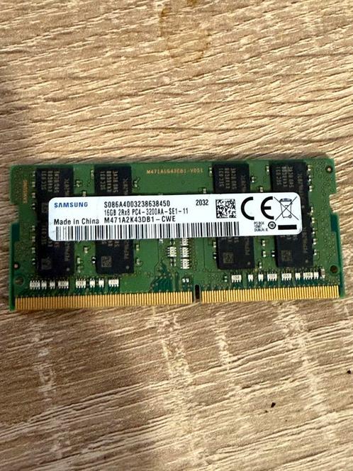 SAMSUNG RAM 16GB 3200mhz Laptop SODIMM, Computers en Software, RAM geheugen, Zo goed als nieuw, Laptop, 16 GB, DDR4, Verzenden