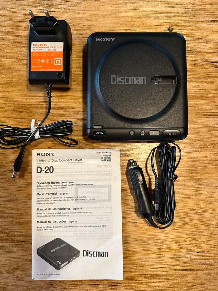 Sony Discman D20 - Draagbare CD Speler, Audio, Tv en Foto, Walkmans, Discmans en Minidiscspelers, Discman, Ophalen of Verzenden