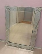 Grote spiegel met bloemmotief, Ophalen, Zo goed als nieuw, 75 tot 100 cm, Minder dan 100 cm