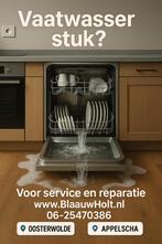 Wasmachine, droger en of vaatwasser reparatie., Komt aan huis