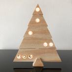 Houten kerstboom met warm witte draadled verlichting (27 cm), Ophalen of Verzenden, Nieuw