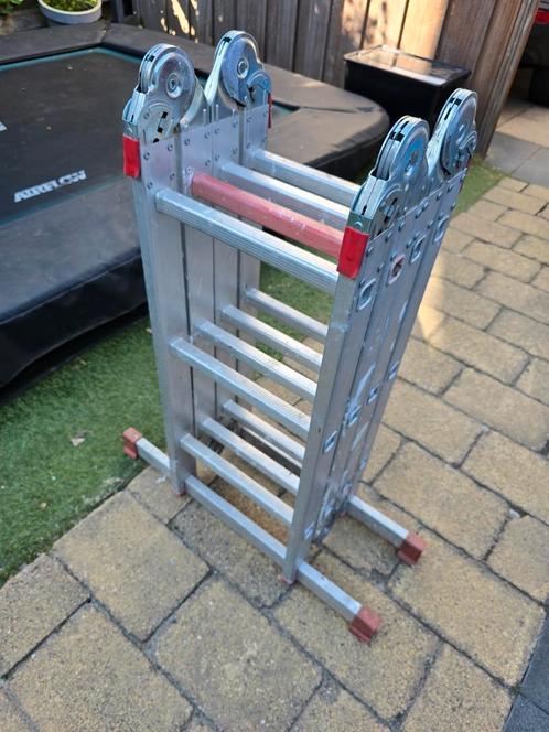 Vouwladder, Doe-het-zelf en Verbouw, Ladders en Trappen, Gebruikt, Ladder, 2 tot 4 meter, Opvouwbaar of Inschuifbaar, Ophalen