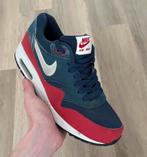 Nike Air Max 1 Midnight navy blue red sneakers - Maat 41, Blauw, Nike, Ophalen of Verzenden, Sneakers of Gympen