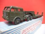 DINKY TOYS 890 BERLIET DIEPLADER / TANKTRANSPORTER, Ophalen of Verzenden, Gebruikt, Bus of Vrachtwagen, Dinky Toys