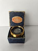 Antieke koperen microscoop met originele doos, Gebruikt, IJzer of Staal, Ophalen of Verzenden, Dame of Heer