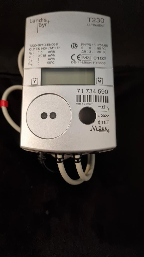 Landis+Gyr T230 Ultraheat Warmtemeter verwarming Zonnepaneel, Doe-het-zelf en Verbouw, Verwarming en Radiatoren, Ophalen of Verzenden