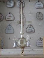 Oude kerstboompiek met 3 belletjes - tinsel - leonisch draad, Ophalen of Verzenden, Gebruikt