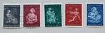 Nederland 1944 NVPH 423-27 gest, Postzegels en Munten, Ophalen of Verzenden, Na 1940, Gestempeld