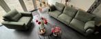 Bank plus fauteuil, Huis en Inrichting, Banken | Complete zithoeken, Ophalen, Zo goed als nieuw, Stof, Modern
