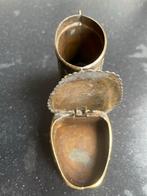 Antieke schoen asbak met lucifer houder, Antiek en Kunst, Ophalen of Verzenden
