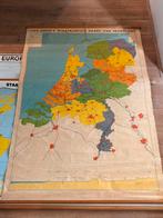 Van goor’s staatkundige kaart van nederland, Antiek en Kunst, Antiek | Schoolplaten, Ophalen of Verzenden, Aardrijkskunde