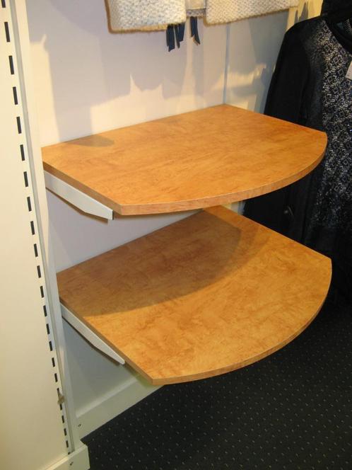 legplaneken (56 stuks 'wortelnoot'' /één zijde getoogd), Huis en Inrichting, Woonaccessoires | Wandplanken en Boekenplanken, Zo goed als nieuw