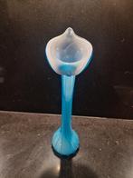 Lelie Vaas Kelk - 41cm, Huis en Inrichting, Woonaccessoires | Vazen, Blauw, Ophalen of Verzenden, Minder dan 50 cm, Glas